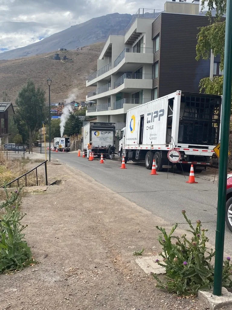 Rehabilitación de tuberías — sistema CIPP, otra vista de la obra